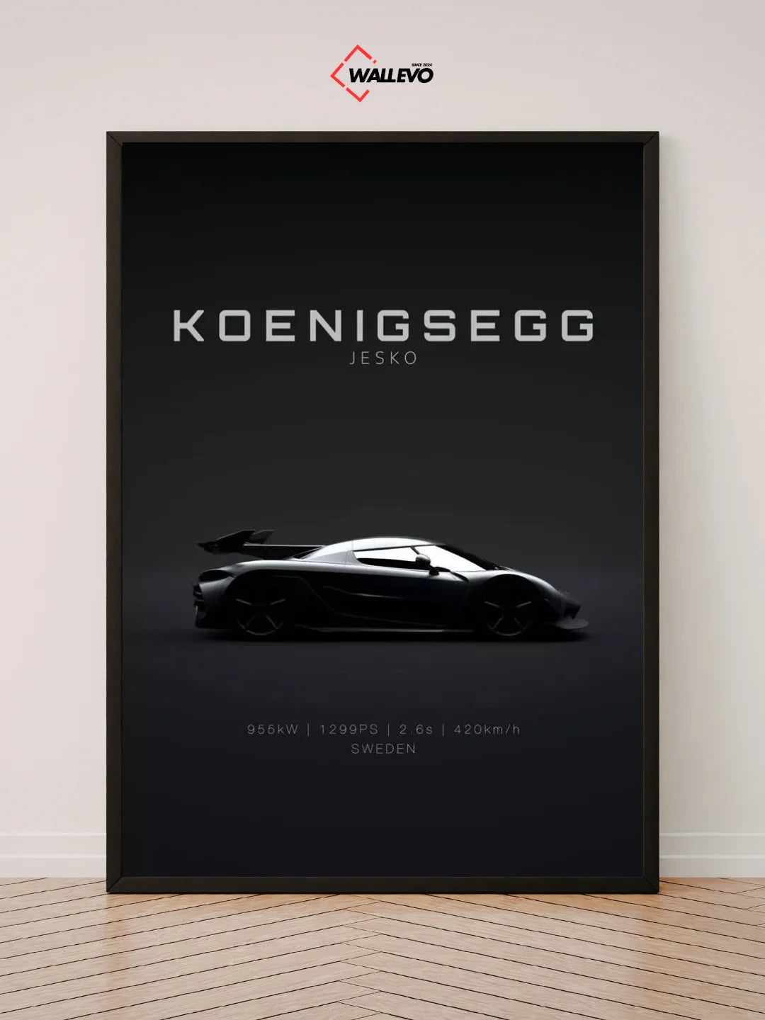 Koenigsegg Jesko Wall Frame – The Ultimate Hypercar Art Piece