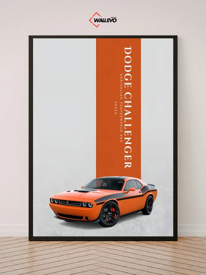 Dodge Challenger Wall Frame – Classic Muscle Car Art