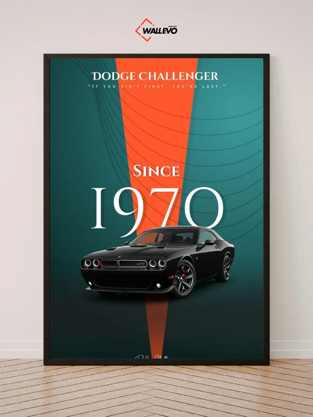 1970 Dodge Challenger Wall Frame – Classic Muscle Car Art