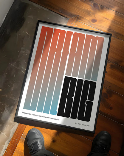 DREAM BIG – Inspirational Aesthetic Wall Frame