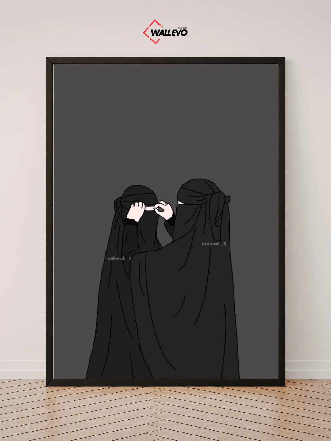 Grace & Modesty – Muslim Hijabi Girl Wall Frame