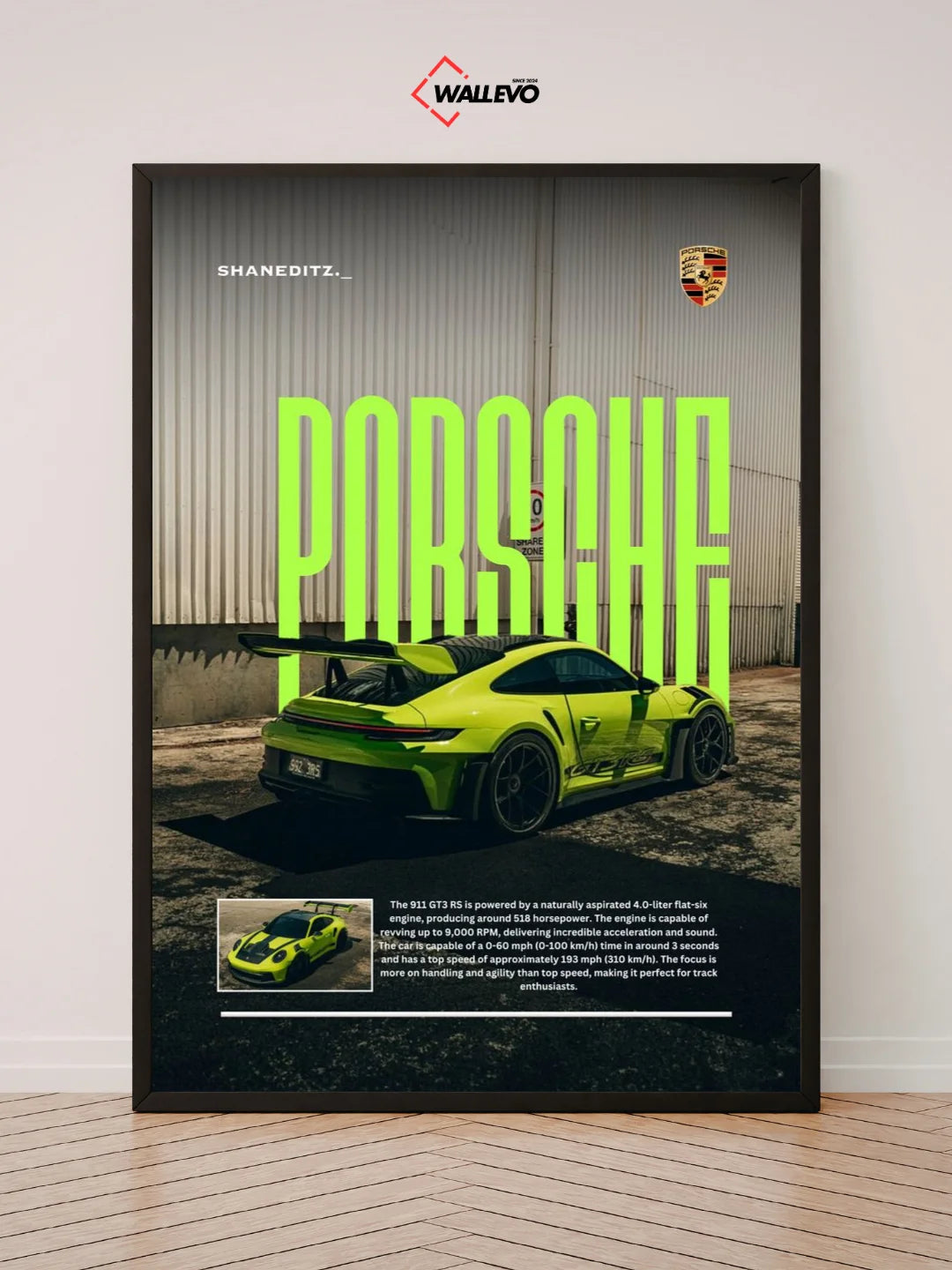 Porsche Wall Frame – The Pinnacle of Automotive Excellence