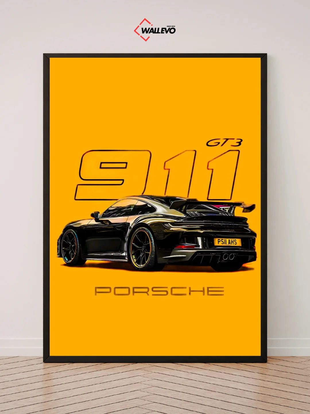 Premium Porsche 911 GT3 Wall Frame – Precision Performance in Every Detail