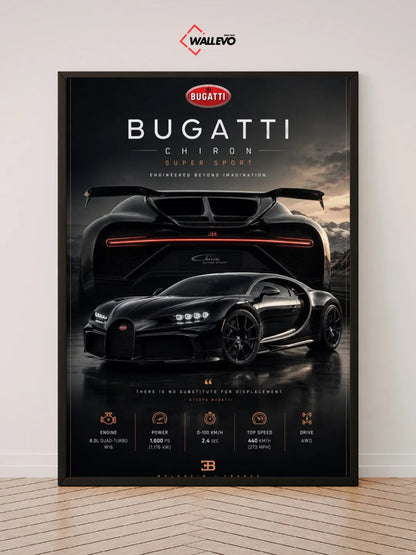 Bugatti Wall Frame - A Modern Supercar Masterpiece
