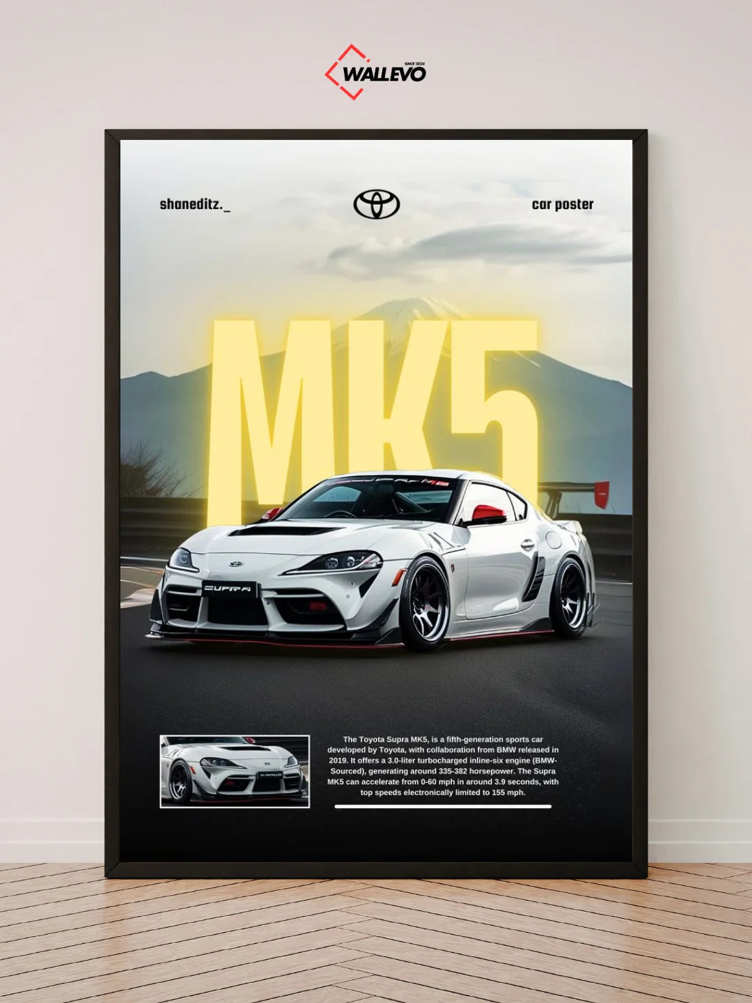 Toyota MK5 Supra Wall Frame – Legendary Japanese Engineering