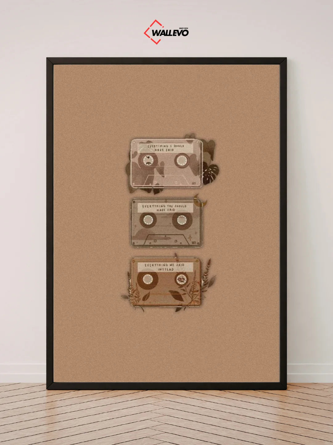 Brown Aesthetic Wall Frame – A Touch of Soft Beauty for Your Space