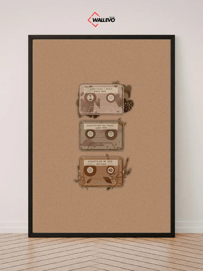 Brown Aesthetic Wall Frame – A Touch of Soft Beauty for Your Space