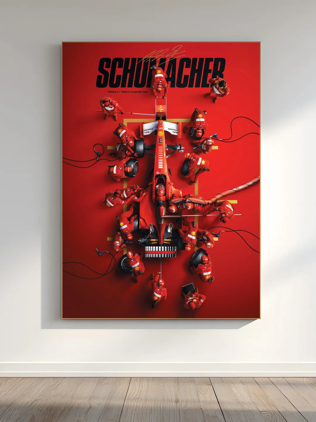 F1 Racing Car Wall Frame – Formula 1 Speed & Motorsport Aesthetic Decor