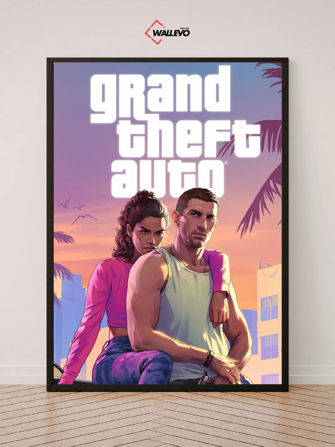 GTA 6-Themed Wall Frame – Embrace the Future of Gaming