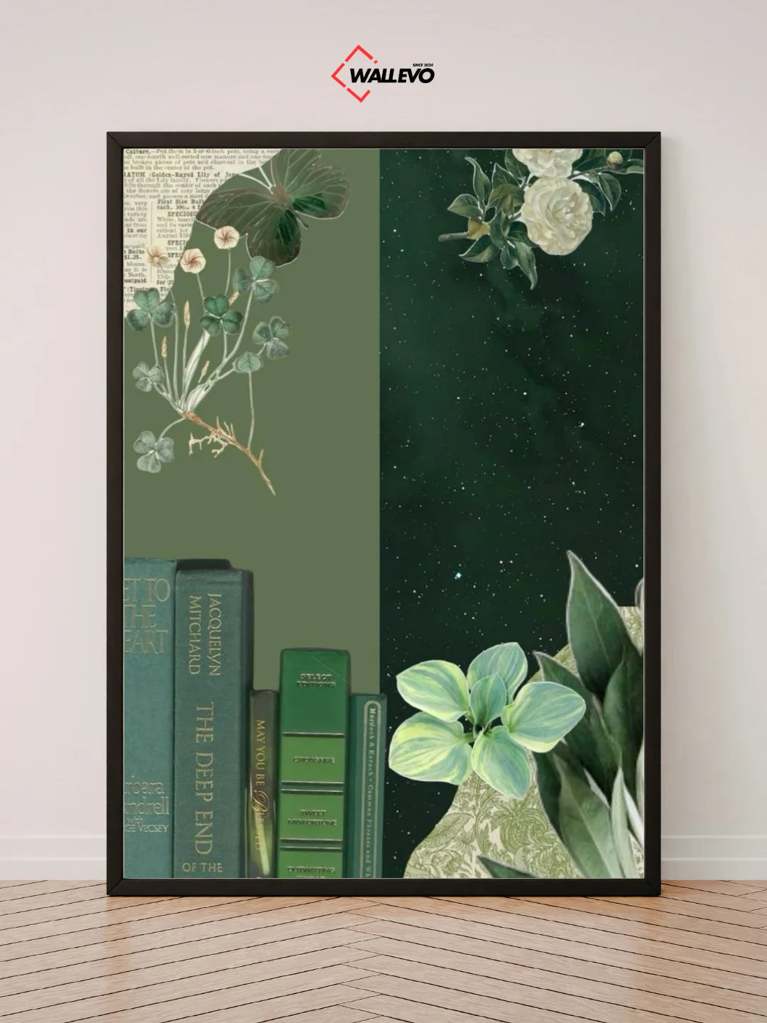 Green Aesthetic Wall Frame – A Touch of Soft Beauty for Your Space