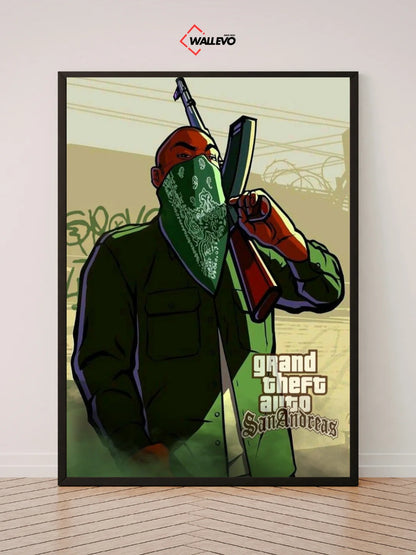 GTA San Andreas-Themed Wall Frame – Relive the Classic Adventure