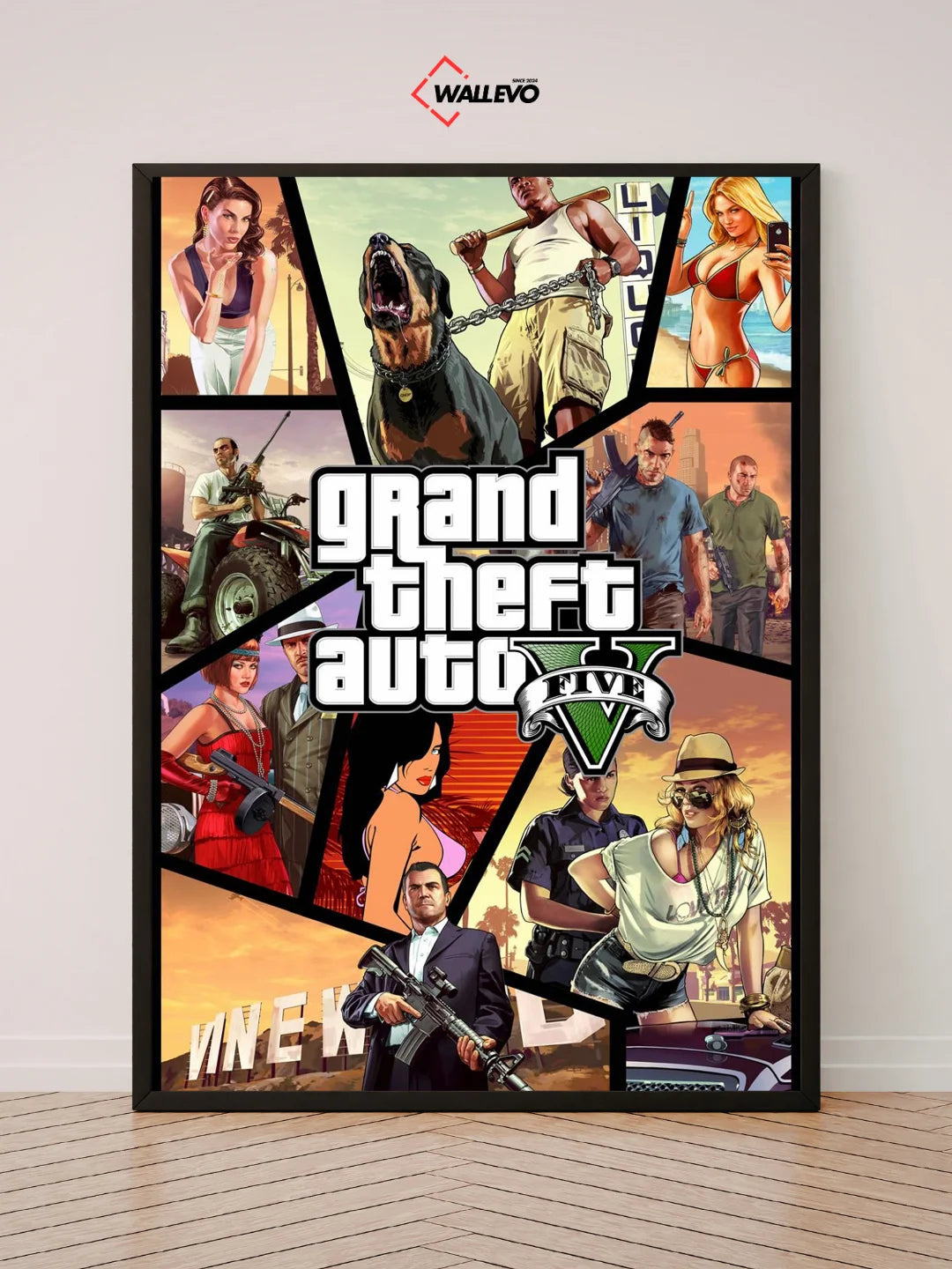 GTA V-Themed Wall Frame – A Tribute to Los Santos