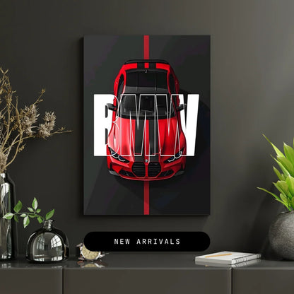 BMW Wall Frame – Luxury Sports Car Aesthetic Decor