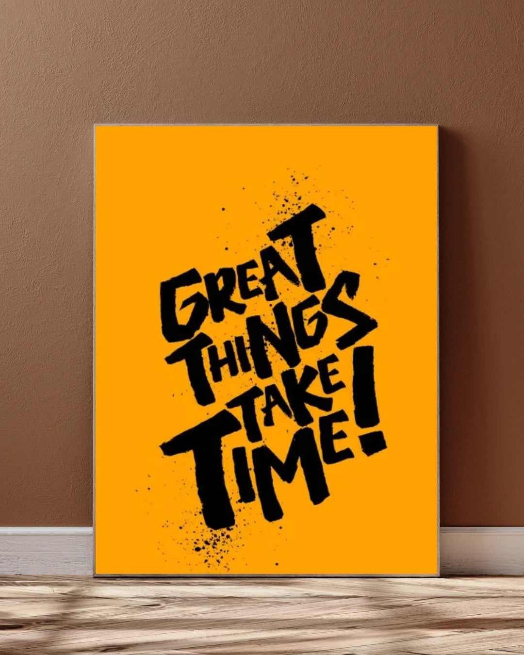 Motivational Quote Wall Decor – Great Things Take Time(Limited Offer)