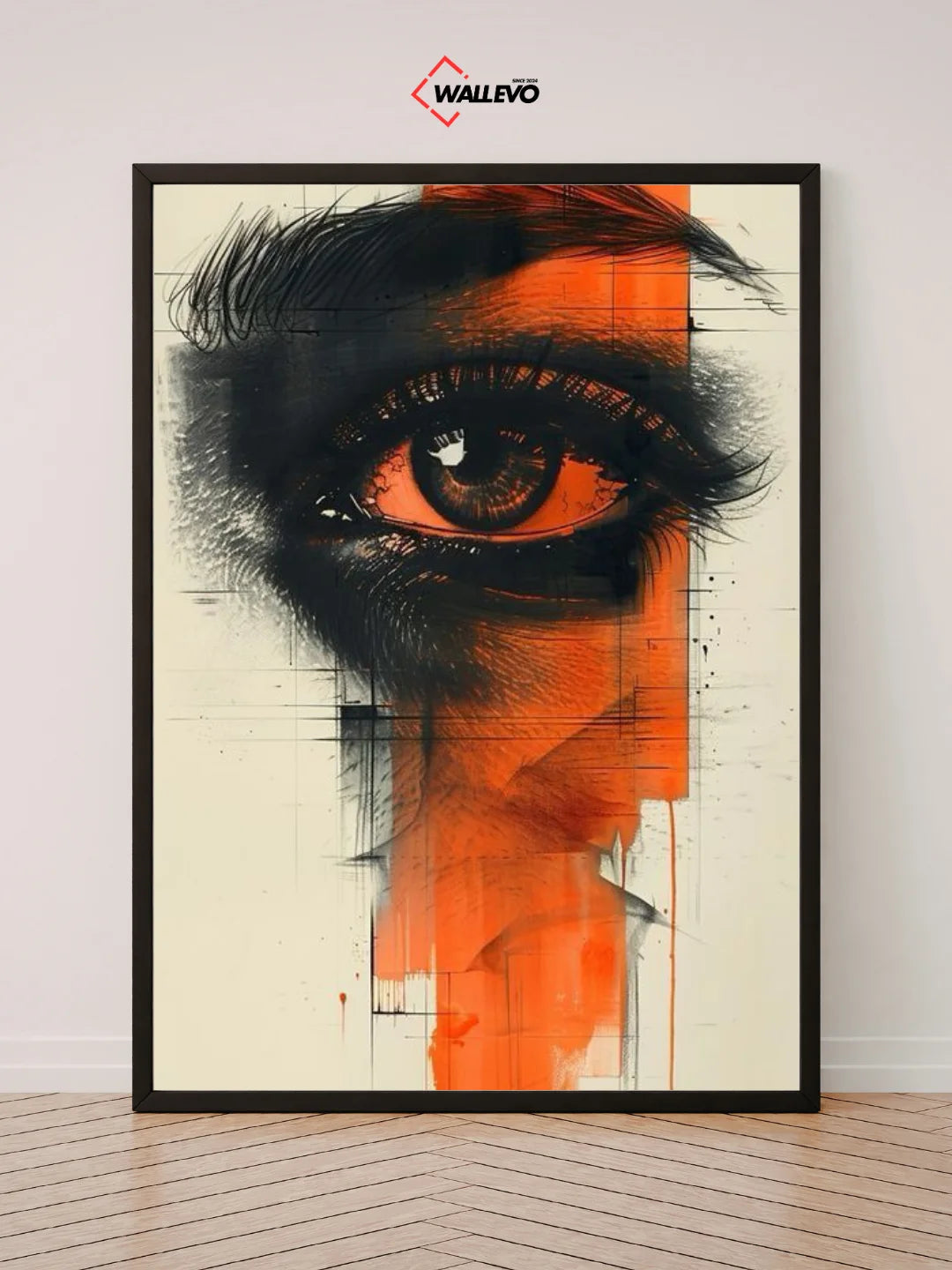 Eye Art Aesthetic Wall Frame – A Touch of Soft Beauty for Your Space