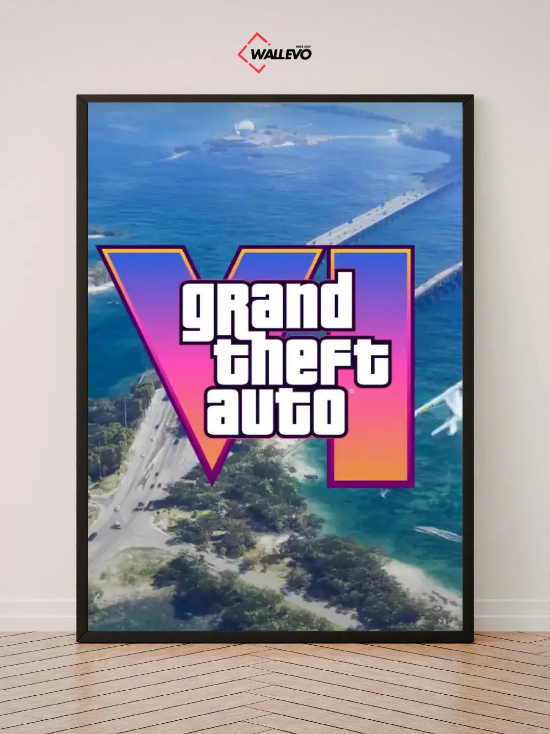 GTA 6 -Themed Wall Frame – Embrace the Future of Gaming