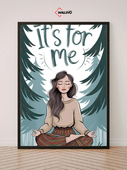 Its For Me - Aesthetic Wall Frame – A Touch of Soft Beauty for Your Space