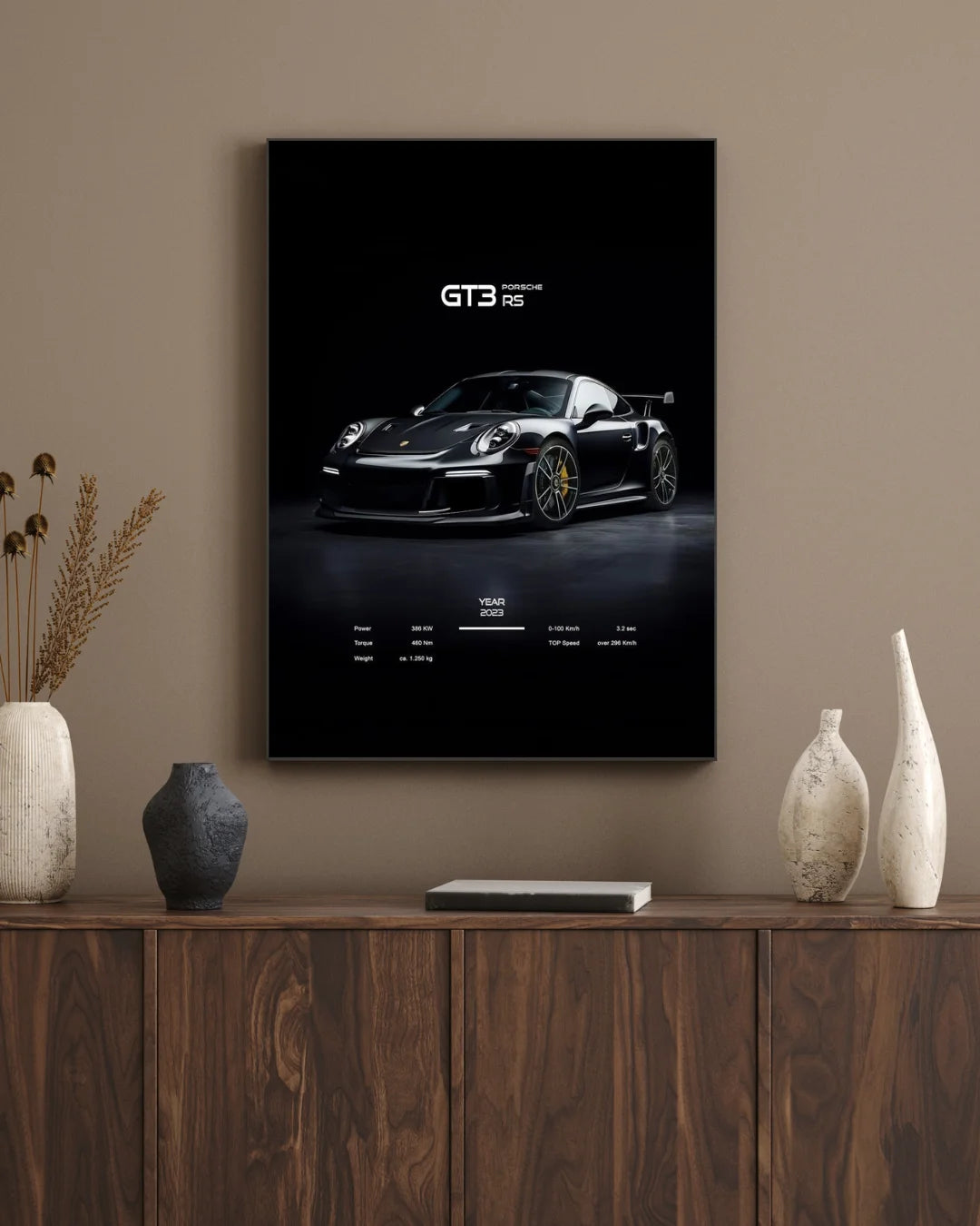 Porsche GT3 RS Wall Frame – Luxury Sports Car Wall Art & Decor (Limited Offer)