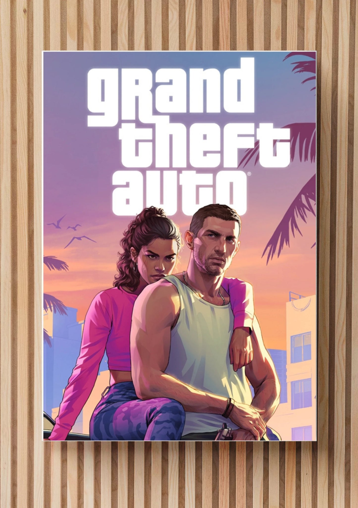 GTA 6-Themed Wall Frame – Embrace the Future of Gaming
