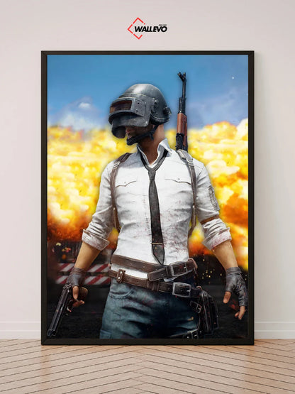 PUBG-Themed Wall Frame – Bring the Battleground to Your Wall