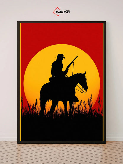 Red Dead Redemption-Themed Wall Frame – Western Adventure at Its Best