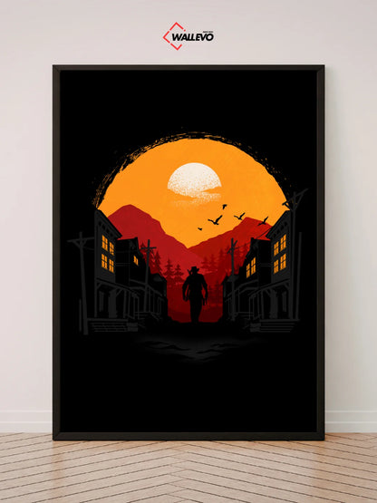 Red Dead Redemption-Themed Wall Frame – Western Adventure at Its Best
