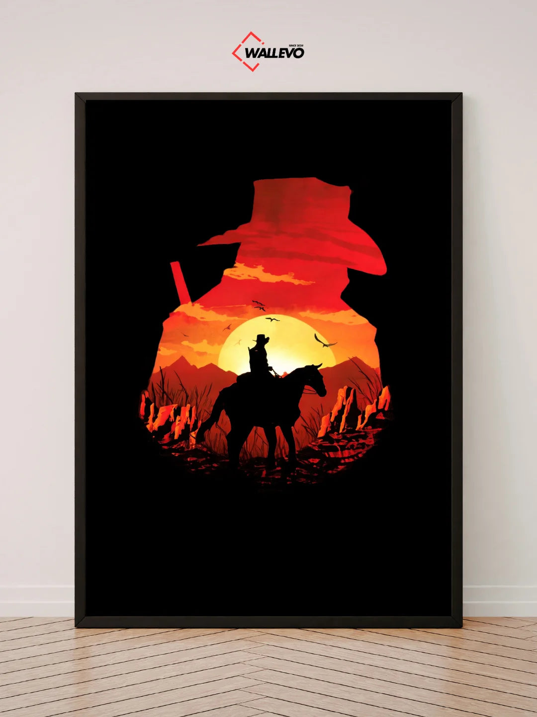Red Dead Redemption-Themed Wall Frame – Western Adventure at Its Best