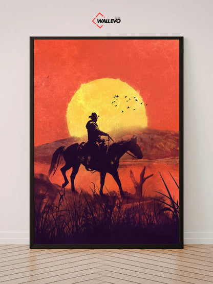 Red Dead Redemption-Themed Wall Frame – Western Adventure at Its Best