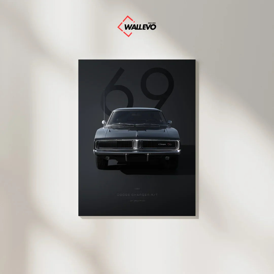 Premium 1969 Dodge Charger Plywood Crystal Frame – Muscle Car Legend