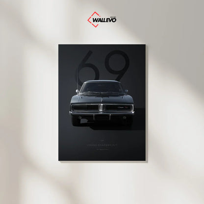 Premium 1969 Dodge Charger Plywood Crystal Frame – Muscle Car Legend