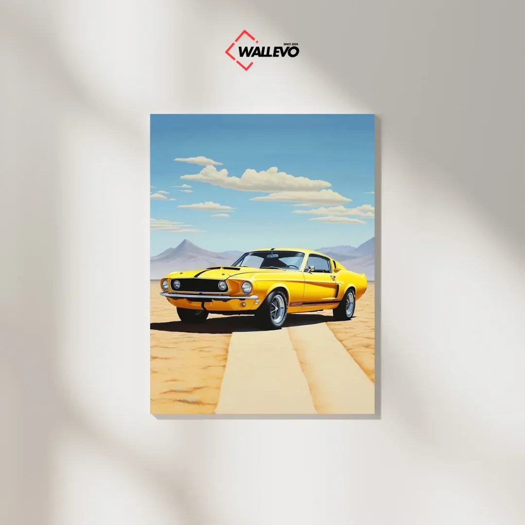 The Ultimate Muscle Car Art - Plywood Crystal Frame