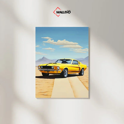 The Ultimate Muscle Car Art - Plywood Crystal Frame