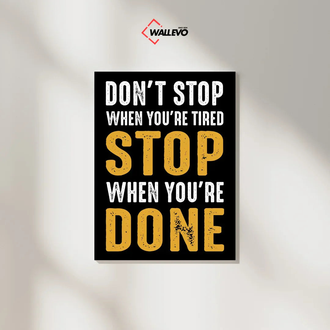 Motivational & Inspirational Quote Plywood Crystal Frame