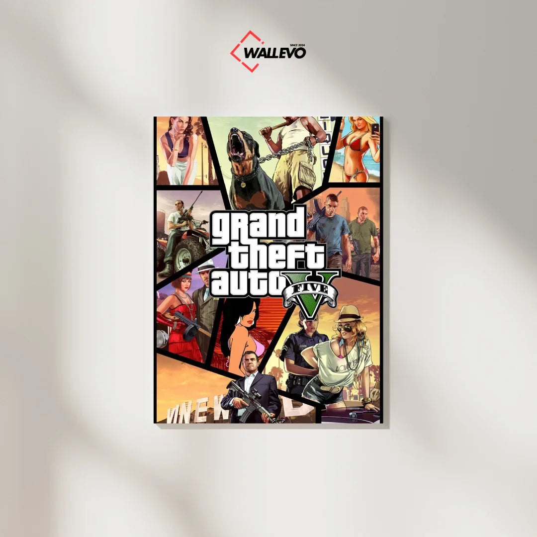 GTA V-Themed Plywood Crystal Frame – A Tribute to Los Santos