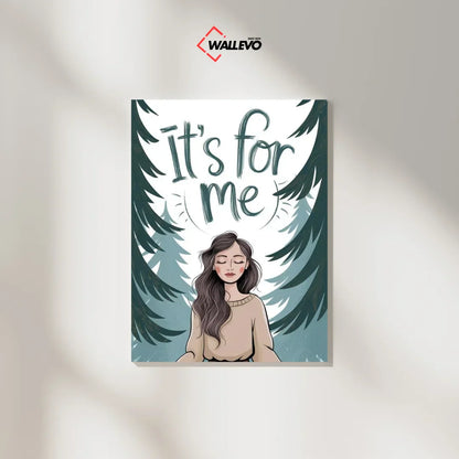 Its For Me - Aesthetic Plywood Crystal Frame – A Touch of Soft Beauty for Your Space