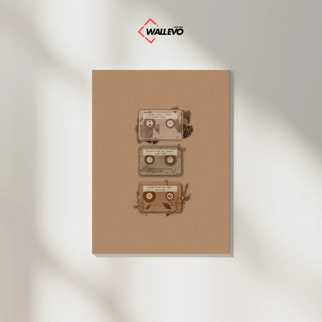 Brown Aesthetic Plywood Crystal Frame – A Touch of Soft Beauty for Your Space