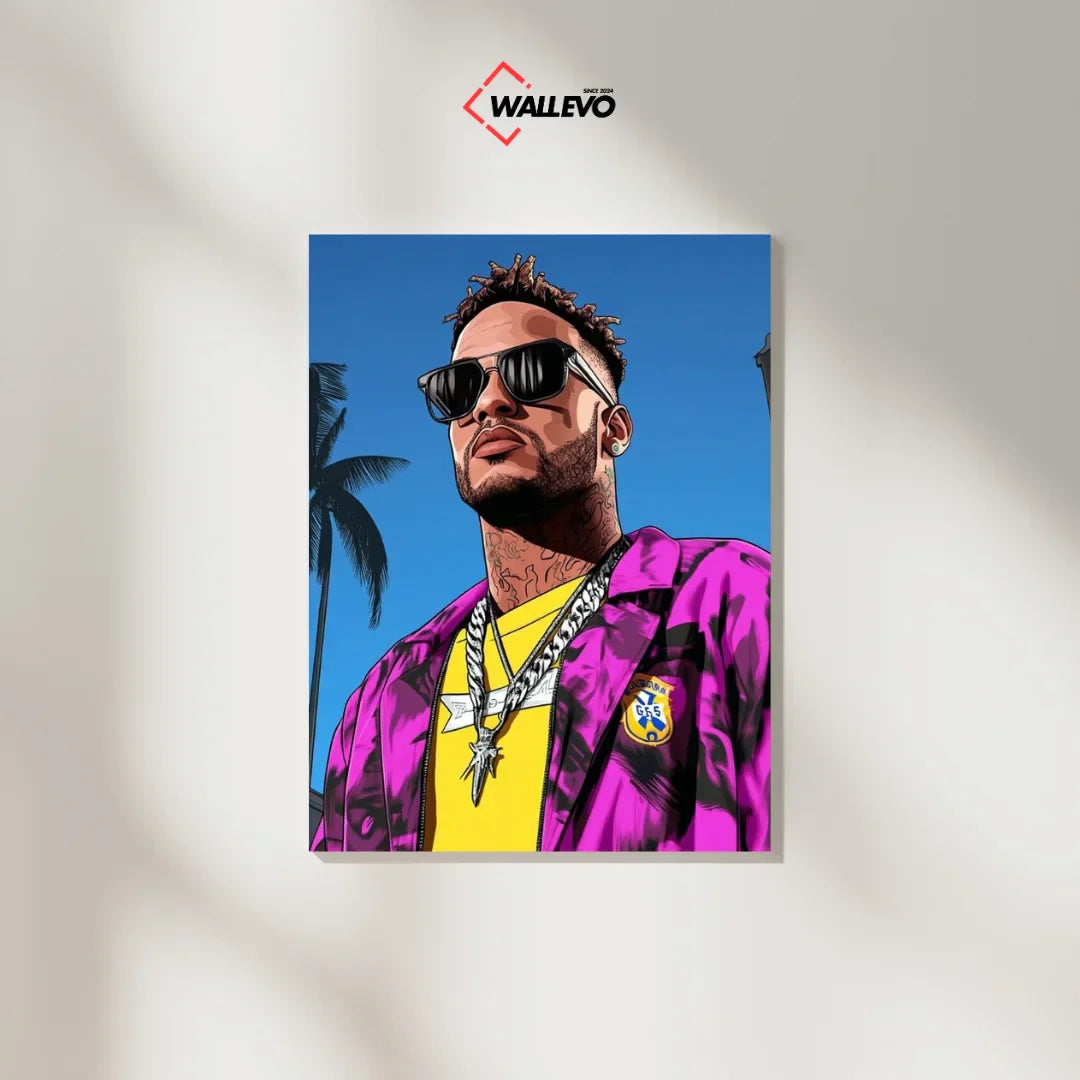 Neymar Customized Plywood Crystal Frame – Your Design, Your Style