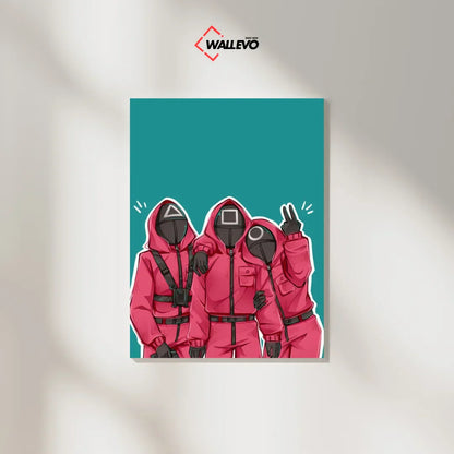 Squid Game - Customized Plywood Crystal Frame