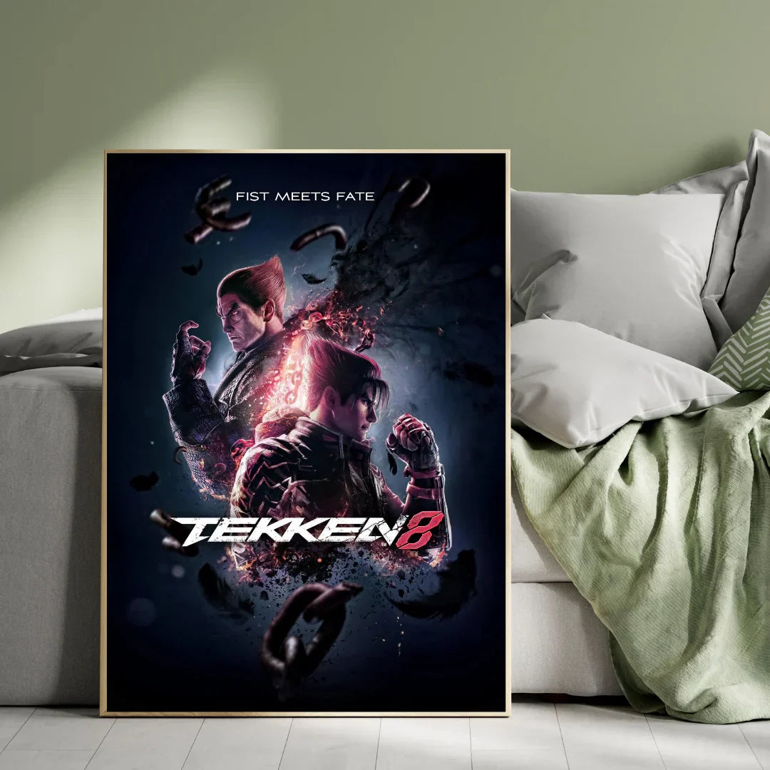 Premium Tekken 8-Themed Plywood Crystal Frame