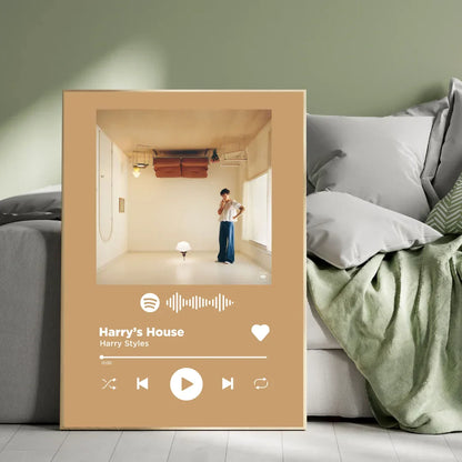 Premium Music Scene-Themed Plywood Crystal Frame