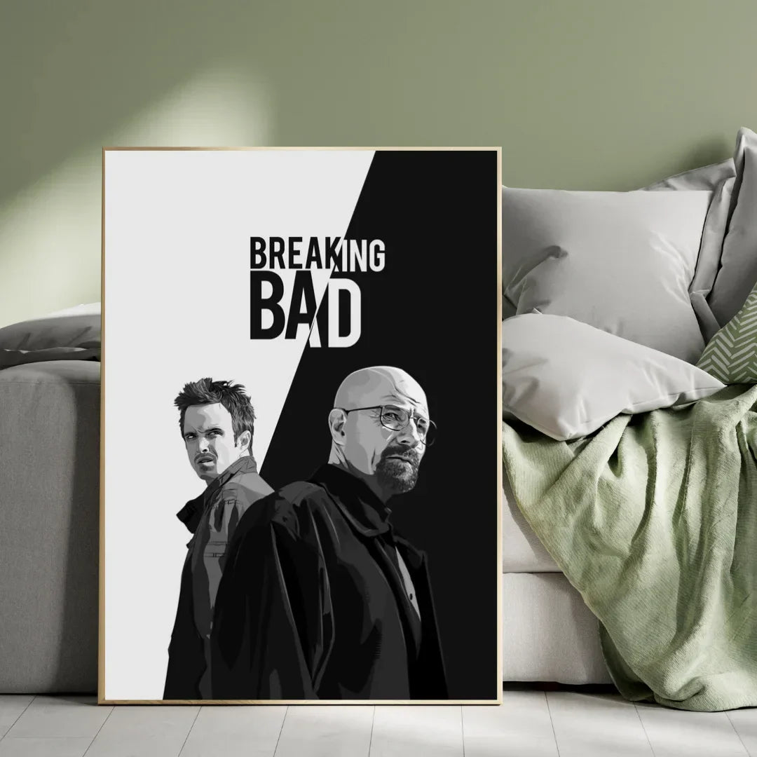 Premium Breaking Bad-Themed Plywood Crystal Frame – Iconic TV Show Art for Every Fan
