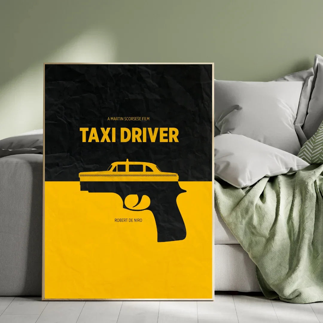 Premium Taxi Driver Series-Themed Plywood Crystal Frame