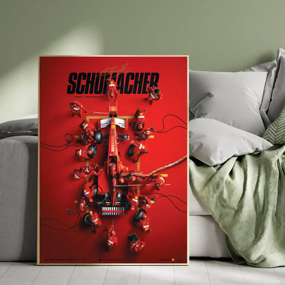 F1 Racing Premium Plywood Crystal Frame – Speed and Style for Your Space