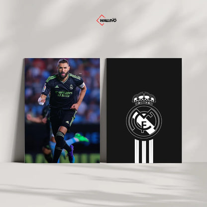 Pack of 2 Plywood Crystal Frames – Football Theme Art