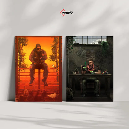 Pack of 2 Plywood Crystal Frames – Movie Theme Art