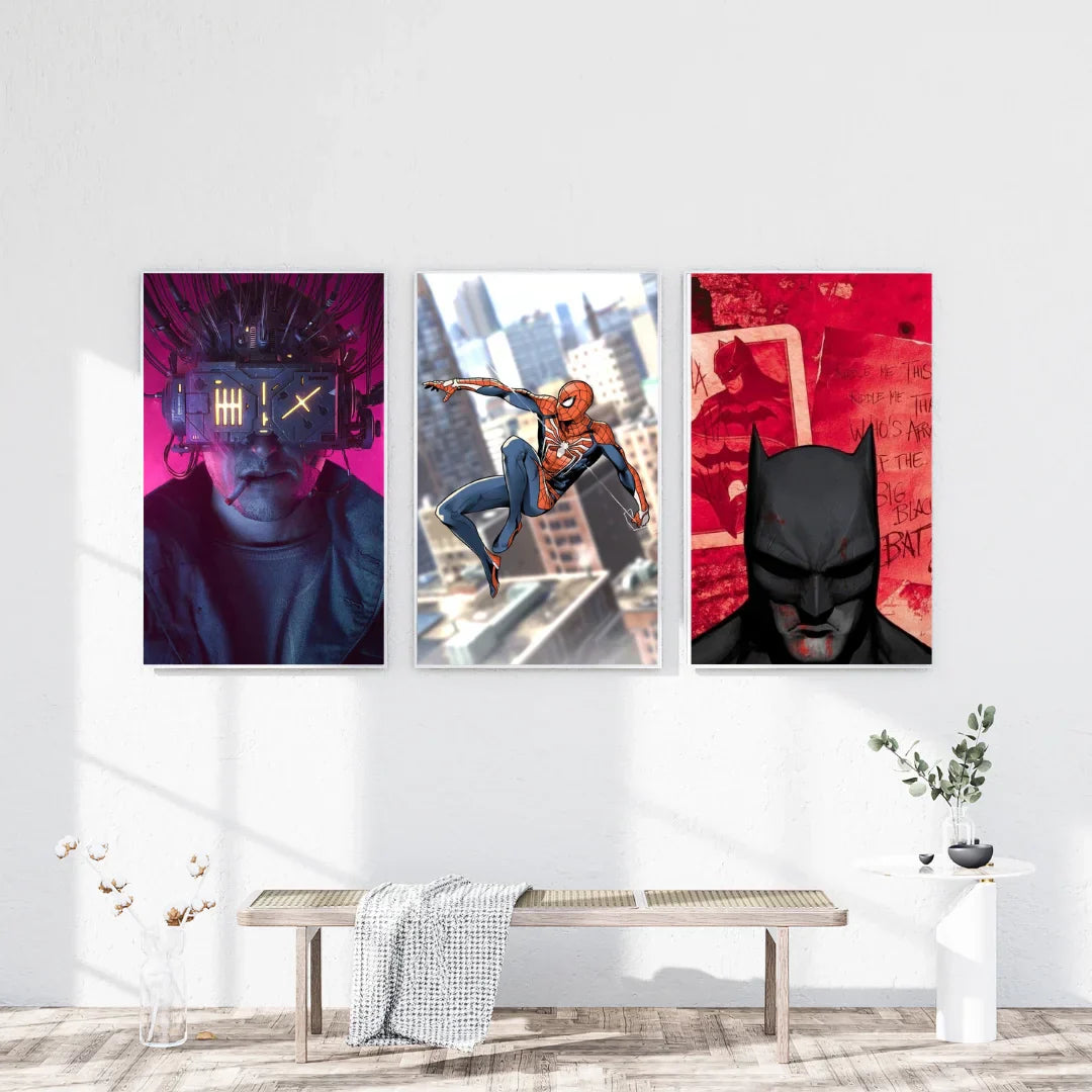 Pack of 3 Action-Themed Plywood Crystal Frames – Perfect for Thrill Seekers