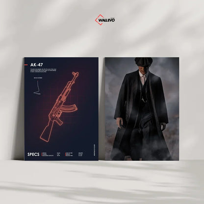 Pack of 2 – Peaky Blinders & AK-47 Plywood Crystal Frames