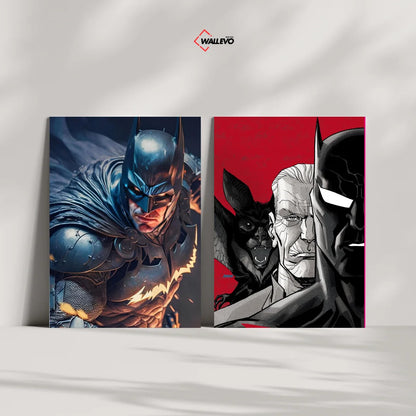 Pack of 2 Batman Plywood Crystal Frames – The Dark Knight Duo