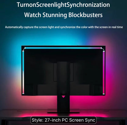 RGBIC PC Monitor Backlight with Screen Sync & Software Control